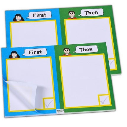 First/Then Schedule Notepads (school)